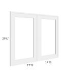 Portland White 36x30 Glass Door Only with Glass Included