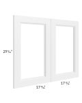 Providence White 36x30 Glass Door Only with Glass Included