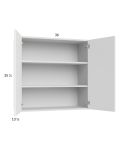 Harbor White 36x35-1/4 Wall Cabinet