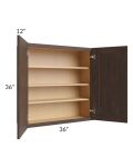 Tuscan Kona Brown 36x36 Wall Cabinet