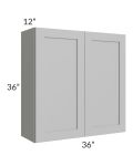 Midtown Painted Grey Shaker 36x36 Wall Cabinet