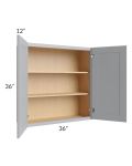 Asheville Grey Shaker 36x36 Wall Cabinet