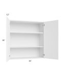 Venetian White Gloss 36x36 Wall Cabinet