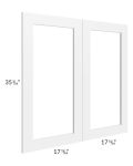 Alpine White Shaker 36x36 Glass Door Only with Glass Included