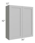 Midtown Painted Grey Shaker 36x42 Wall Cabinet