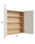Asheville Cloud Shaker 36x42 Wall Cabinet