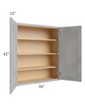 Gramercy Grey Mist 36x42 Wall Cabinet
