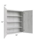 Heather Grey Shaker 36x42 Wall Cabinet