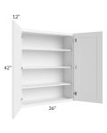 Dakota White 36x42 Wall Cabinet