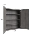 Providence Slate Grey 36x42 Wall Cabinet
