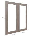 Natural Grey Shaker 36x42 Glass Door Only with Glass Included