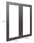 Brazilian Shaker 36x42 Glass Door Only with Glass Included