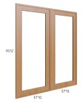 Portland Walnut 36x42 Glass Door Only with Glass Included 