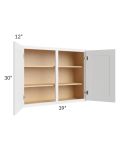 Stratus White 39x30 Wall Cabinet