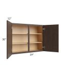 Vienna Kona Brown 39x30 Wall Cabinet