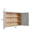 Gramercy Grey Mist 39x30 Wall Cabinet