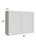 Salem Light Grey 39x30 Wall Cabinet