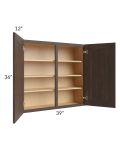Tuscan Kona Brown 39x36 Wall Cabinet
