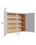 Tuscan Painted Grey 39x36 Wall Cabinet