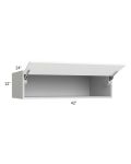 Milan White Matte 42x12x24 Lift-Up Door Wall Cabinet