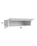 Union White 48x12x24 Lift Up Refrigerator Wall Cabinet