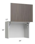 Milan Cafe 24" Countertop Wall Appliance Cabinet