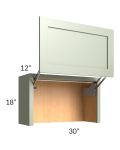Midtown Pistachio Green Shaker 30" Countertop Wall Appliance Cabinet
