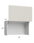 Milan Beige Matte 30" Countertop Wall Appliance Cabinet