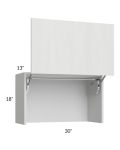 Milan Cream 30" Countertop Wall Appliance Cabinet