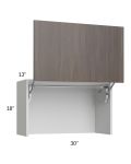 Milan Cafe 30" Countertop Wall Appliance Cabinet