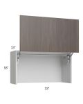Milan Cafe 33" Countertop Wall Appliance Cabinet