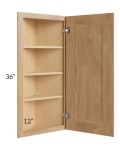 Tuscan Timber 12x36 Wall End Cabinet