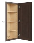 Tuscan Kona Brown 12x42 Wall End Cabinet