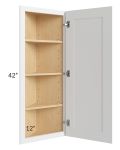 Vail White Shaker 12x42 Angle Wall Cabinet