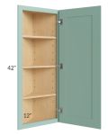 Midtown Mint Green Shaker 12x42 Wall End Cabinet