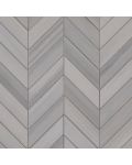 Watercolor Grigio Chevron 12" x 15" Mosaic Tile