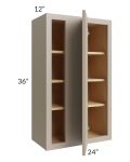 Tuscan Oyster 24x36 Blind Corner Wall Cabinet