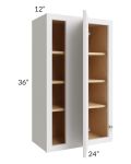 Midtown Cloud Shaker 24x36 Blind Corner Wall Cabinet