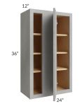 Gramercy Grey Mist 24x36 Blind Corner Wall Cabinet
