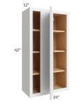 Stratus White 24x42 Blind Corner Wall Cabinet