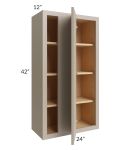 Tuscan Oyster 24x42 Blind Corner Wall Cabinet