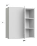 Milan White Gloss 27x30 Blind Corner Wall Cabinet