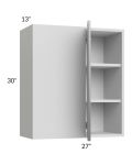 Milan Grey Gloss 27x30 Blind Corner Wall Cabinet