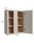 Stratton Light Grey Shaker 27x30 Wall Blind Cabinet