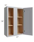 Asheville Grey Shaker 27x36 Wall Blind Cabinet