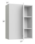 Milan White Matte 27x36 Blind Corner Wall Cabinet
