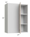 Milan Natural 27x36 Blind Corner Wall Cabinet