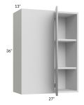 Milan Grey Gloss 27x36 Blind Corner Wall Cabinet