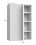 Milan White Matte 27x42 Blind Corner Wall Cabinet