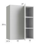 Harbor White 27x35-1/4 Blind Corner Wall Cabinet